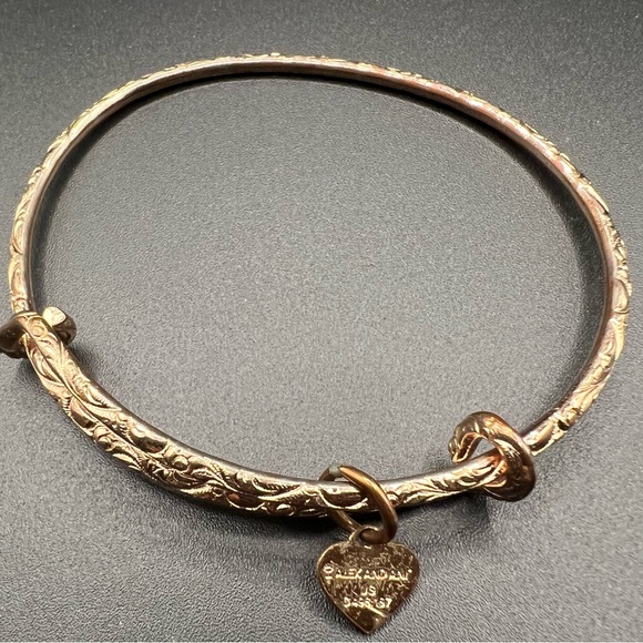 Alex and Ani America the Beautiful Amber Waves Gold Tone Bracelet - Picture 2 of 4